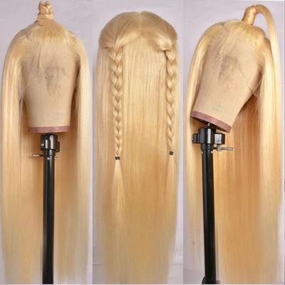 China Silky Straight Wave Amplitude 613 Density HD Full Lace Hair Wigs For Black Women, 180% Density Blonde Hair Full Lace Wig With Baby Hair for sale