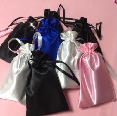 China Custom shopping bag factory price BMF drawstring lingerie satin bag large custom bag with custom logo for sale