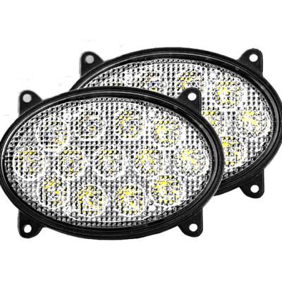 China 65W Die Cast Aluminum Housing Oval Led Agriculture Work Lights For Case IH Tractors, Sprayers, Combines, Cotton Picker Flood Light Bulbs for sale