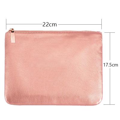 China Fashion Makeup Brush Packaging Box PU Makeup Brush Holder Pink Makeup Brush Case High Quality PU Leather Bag for sale