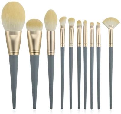 China Angular Blush Makeup Brush Tools 10pcs Wholesaler Wholesaler Direct Selling Makeup Brushes Professional Cosmetic Brush Factory Private Label for sale