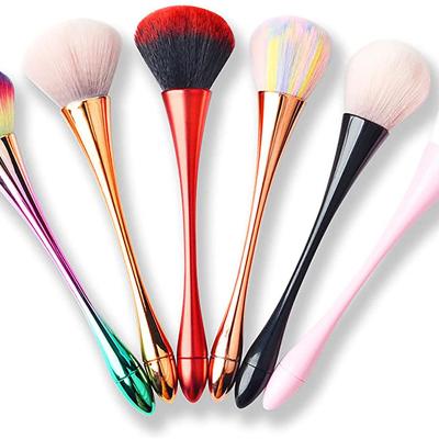 China Angular Blush Makeup Tools 1pcs Professional Pink Foundation Powder Makeup Set Brush Private Label Brush Makeup Brushes for sale