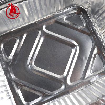 China Recycle Labor 260/450/600/700/1100/1400ML Home Packing Disposable Fast Food Aluminum Foil Container For Food Package for sale