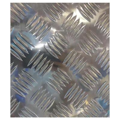 China Trailer Decorate Aluminum Embossed Checkered Floors Walls Sheet Plate Weight 1050 Alloy 1060 1100 6063 5052 For Trailer for sale