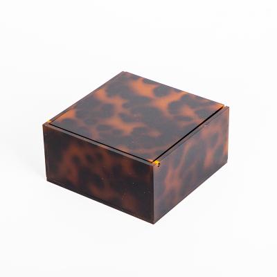 China HOMESWEET Viable Tortoiseshell Jewelry Box Acrylic Storage Case Jewelry Organizer Box For Jewelry for sale