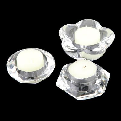 China Home Decoration HOMESWEET Different Shapes Can Be Customized Crystal Candle Holder Natural Dining Table Candle Holders Wedding Crystal for sale