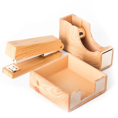 China Wholesale Luxury Wooden Acrylic Organizer Desktop Accessories Gift Set Office Supplies Office Stationery Set for sale