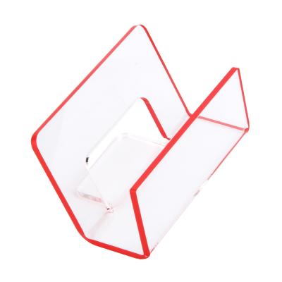 China European Modern Customizable Square Business Card Holder Desktop Acrylic for sale