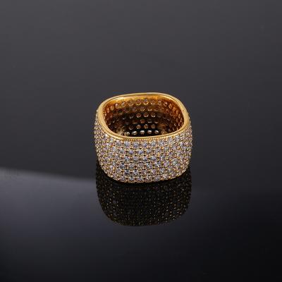 China 2022 New Fashionable Wholesale 18k Gold Plated Engagement Wedding Ring Jewelry For Women for sale