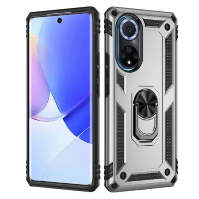 China Shockproof Armor Shockproof Cover For Huawei Nova 9 Metal Finger Ring Kickstand Mobile Phone Case for sale