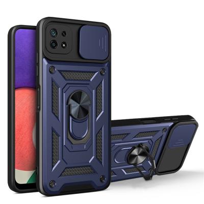 China Shockproof Shockproof Phone Case Holder Ring 2 in 1 For T-Mobile REVVLV+5G Armor Push Window Ring Mobile Phone Back Case for sale