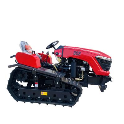 China Farms CRAWLER TRACTOR Crawler With Rotary Bucket Cultivator / Dual Function Crawler For Paddy Field And Dry Land for sale