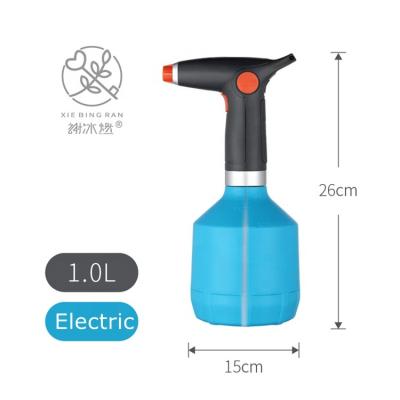 China Water Level Button Spray Factory Price 1L Auto Viewable Battery One Spray Water Pressure Electric Power Sprayer Bottle For Clean Garden for sale