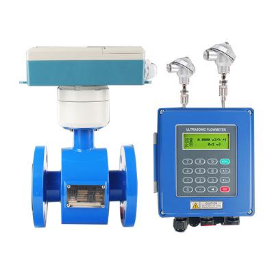 China DN15-DN1000 4-20mA RS485 flange connection elctromagnetic flowmeter cold-hot scale KCHS-200 for sale