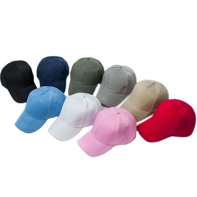 China JOINT Embroidery Men's Baseball Cap Solid Color Sports 6 Panel Hat Fashion All-match Baseball Cap Girls for sale