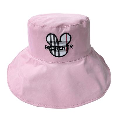 China New Dobby Ladies Fashion Fisherman Hat Mickey Print Fisherman Hat Mickey Mouse Bucket Hat for sale