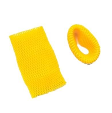 China Durable Fruit Packing Foam Sleeve Elastic Fruit Net Customized EPE Foam Net For Fishing for sale