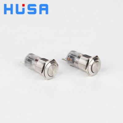 China 3pin 16mm multi-purpose waterproof 6pin 1NO1NC 2NO2NC IP67 latching SPDT DPDT push button switch 12v 24v 220V for sale