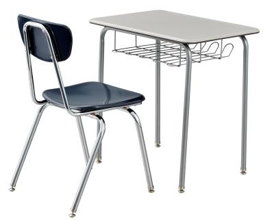 China Modern Hard Thermosetting Plastics Chairs School Desk And Chair for sale