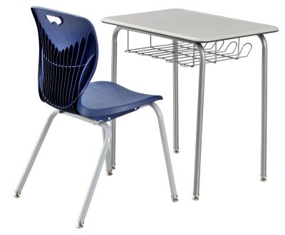 China Modern Hard Thermosetting Plastics Chairs School Desk And Chair for sale