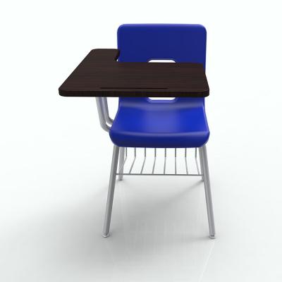 China modern high school office plastic material school furniture and chair classroom desk and pp chair school furniture for sale