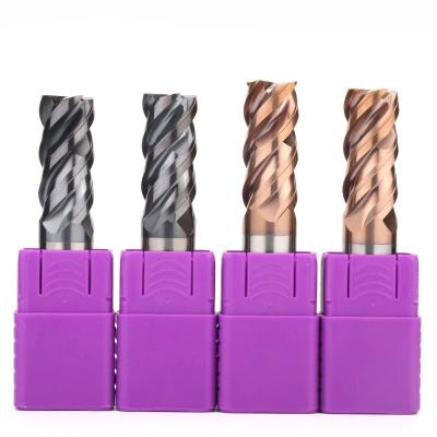 China 4 Flutes Guaranteed Quality High Speed ​​Carbide 4 Flute End Mills Cutters For Stainless Steel for sale