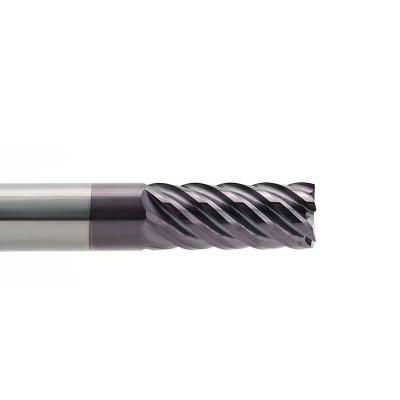 China factory manufacture 6 flutes screwed shank 6 flutes cnc milling tool finishing end mills for sale