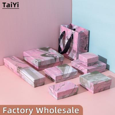 China 2022 New Recyclable Small Gift Boxes With Logo Square And Rectangle With Lid Jewelry Box Necklace Packaging Custom Jewelry Packaging Boxes for sale