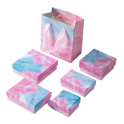 China Hot Sale Recycled Materials Rectangle Jewelry Gift Box Necklace Gift Box Packaging for sale