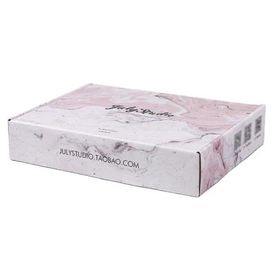 China Recycled Materials Cardboard Mailing Box Custom White Corrugated Packaging Box Shipping Boxes Packaging For Apparel for sale