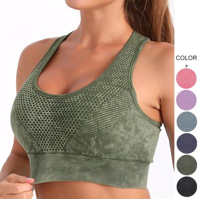 China High Impact Custom Women's Push Up Fitness Bra Sports Breathable Yoga Running Gym Tops Naked Sports Bra for sale