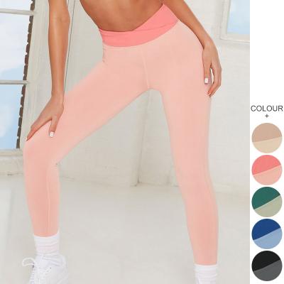 China 2022 New Fashion High Waisted Seamless Custom Logo Style Leggings Breathable Black Tight Yoga Gaiters For Women for sale