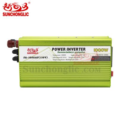 China Sunchonglic 12V 110V Outgoing Solar Power System / DC Home to 1000W AC Solar Power System True Sine Wave Power Modified Inverter for sale