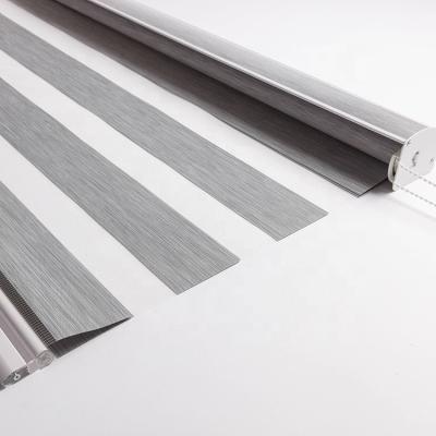 China Perfect Fit Venetian Blinds Fabric Canvas Light Style Zebra Filtering Shades For Window for sale