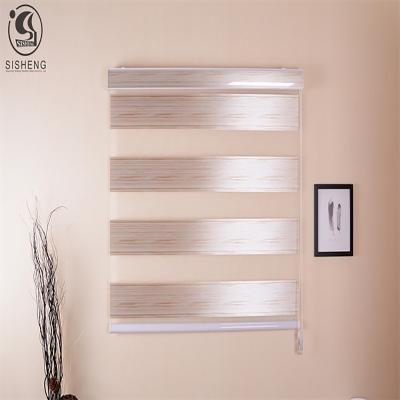 China Durable new style motorized horizontal modern light filtering day and night zebea blinds for window for sale