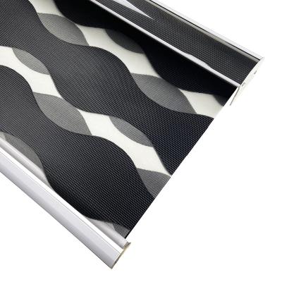 China Slat Customized Zebra Blinds 100% Polyester Roller Blinds For Decor for sale