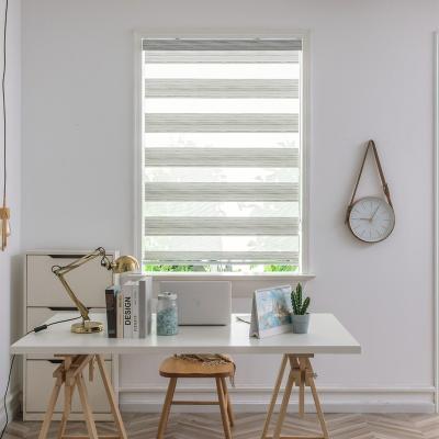 China High quality minimalist wholesale zebra roller shade ready made curtain day and night for sale