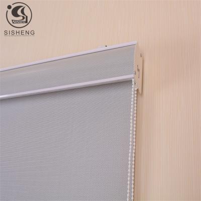 China Durable 70%Polyester 30%PVC Motorized Horizontal Sunscreen Roller Blinds Fabric for sale