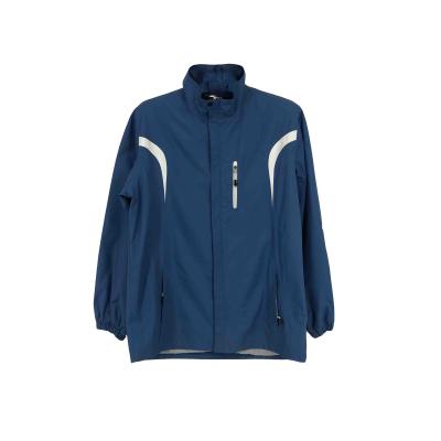 China OEM Custom QUICK DRY Blue Lightweight Jacket Polyester Waterproof Track Jacket for sale