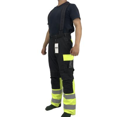 China Water Proof Hi-Strength Cargo Bib Pant Coveralls Reflective Suspenders Work Wear With Flame Proof Coating for sale