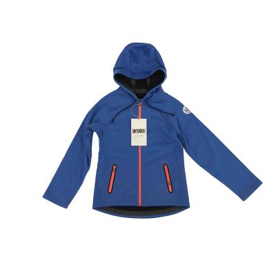 China OEM Breathable Custom Blue Jacket For Kids Polyester Spring Waterproof Jacket For Boys for sale