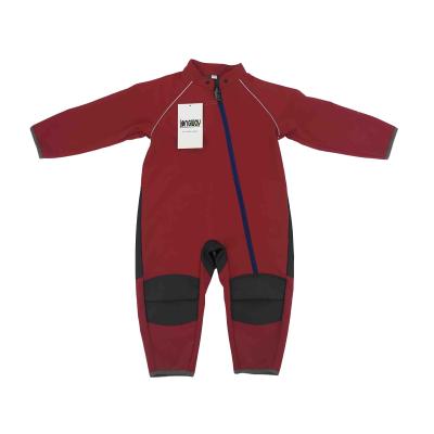 China OEM Red Color Polyester 300D Oxford Fabric Breathable Custom Kid Romper Jumpsuits for sale