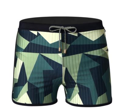 China Plus Size 2021 Summer New Men's Summer Outdoor Men's Anti-Clumsy Five-point Swimming Boxer Loose Swimming Trunks for sale