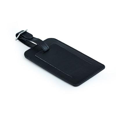 China Flourish Fashion Customized PU Leather Luggage Tag Metal Luggage Tag for sale