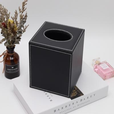 China Folding Flourish Fashion Tissue Box Lid Tissue Box Holder Black Tissue Box for sale