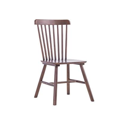 China Modern Nordic Luxury High Back Dining Room Home Furniture Assembled Wooden Windsor Chairs for sale