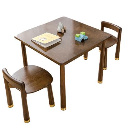 China Asian High Quality Children's Studying Game Solid Wood Table And Chair for sale