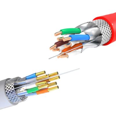 China Telecommunication 1000ft Shielded Sftp Cat 6 Cat 6a Outdoor Cable LSZH PVC Network Cable 305m for sale