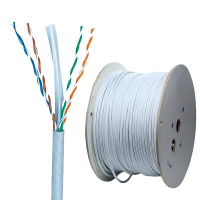 China Indoor/outdoor network utp cable 305 m/box cat6 Ethernet telecommunication factory price indoor/outdoor cable for sale