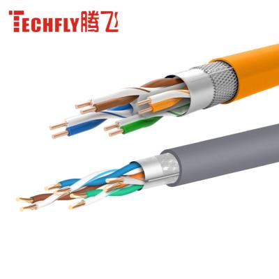 China Telecommunication Fast Transmission Low Loss Cat6 SFTP Network Cable Dual STP Shielded Cat 6 LAN Cable for sale